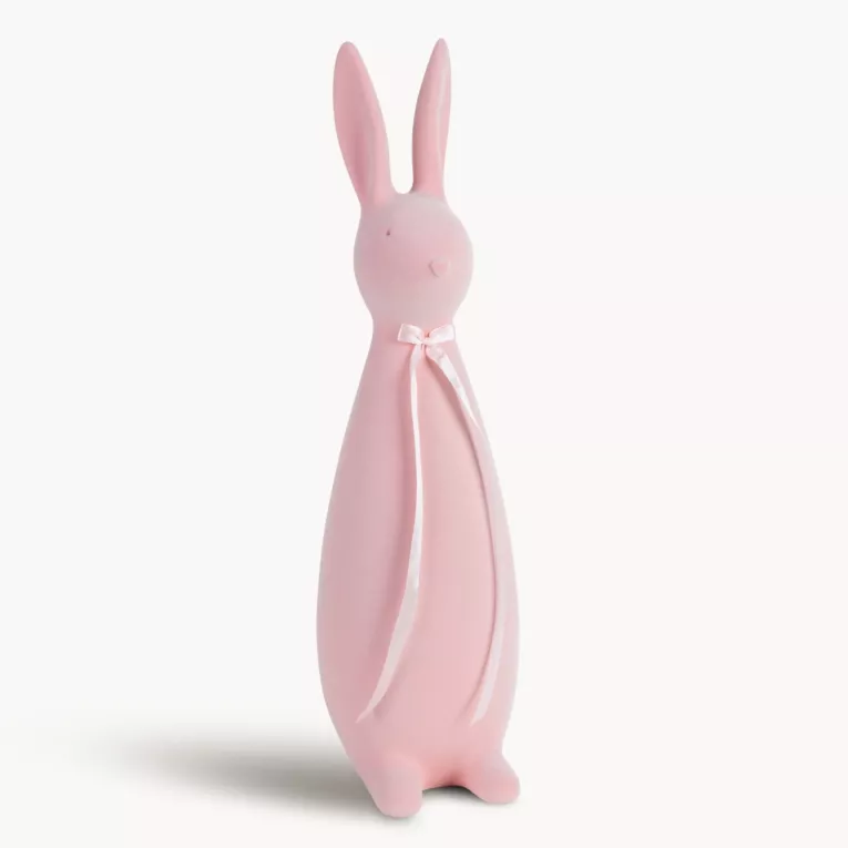 Wielkanocna figurka w kształcie zajączka o strukturalnym meszkowym wykończeniu