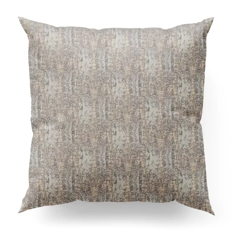 Poszewka szyta srebrno złocista z tkaniny z wzorem w formie przecierki na błyszczącym tle Pierre Cardin