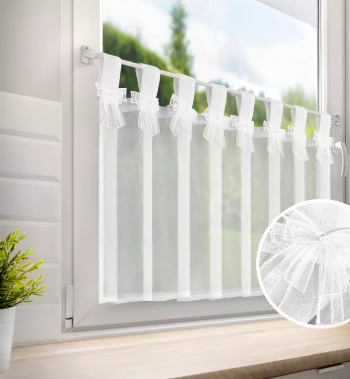 Zazdrostka ALEXSANDRA z etaminy zdobiona kokardkami