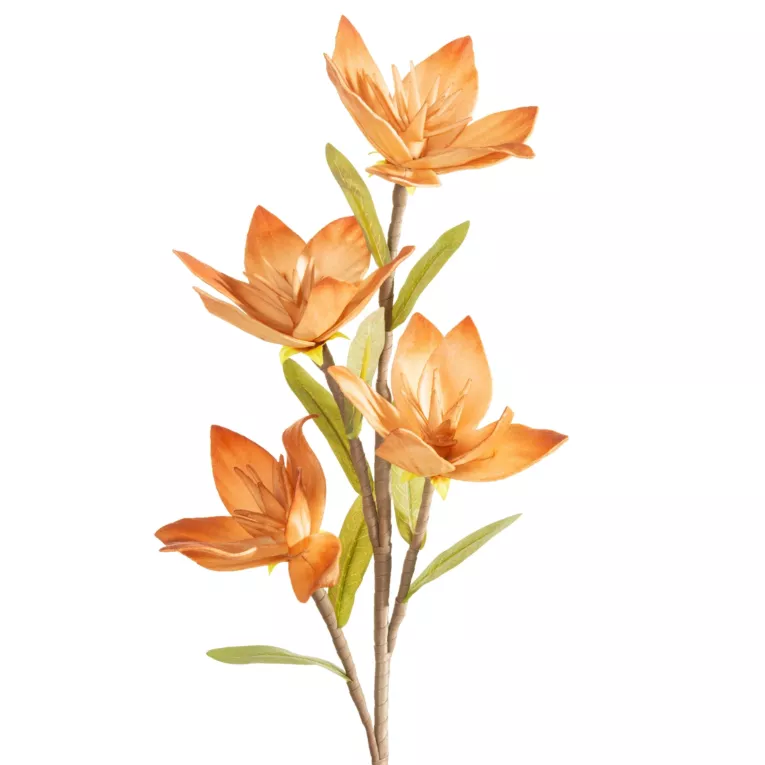 Kwiat sztuczny ceglasty z plastycznej pianki foamiran 50 cm