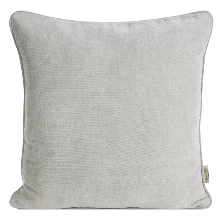 Poszewka na poduszkę 45x45 cm szenilowa, jasnobeżowa NILO