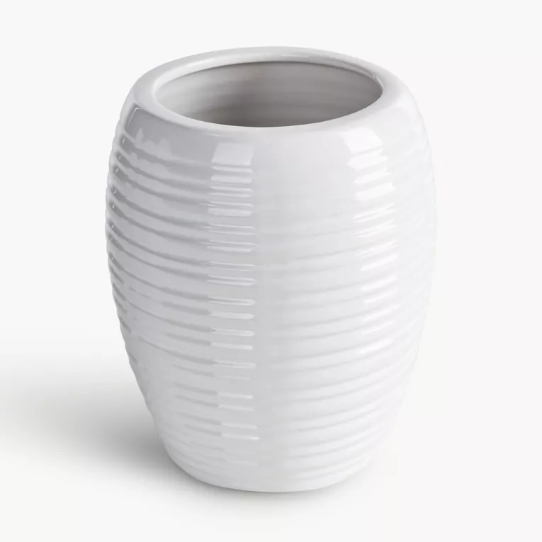 Wazon dekoracyjny ARIA  w subtelne wytłaczane prążki