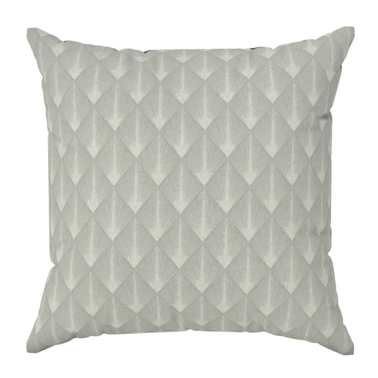 Poszewka szyta beżowo złota z tkaniny w elegancki geometryczny wzór z błyszczącą nicią