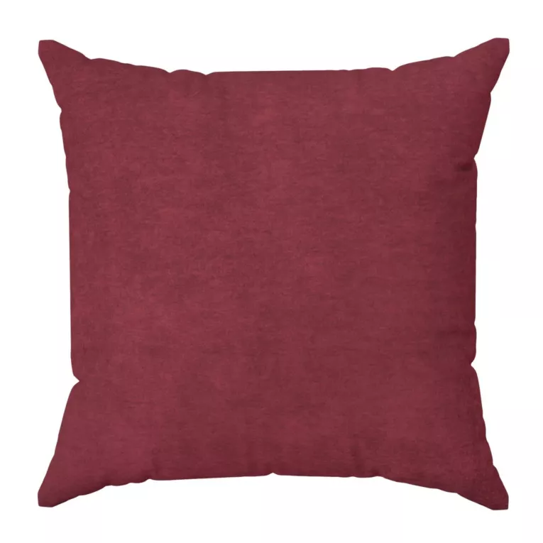 Poszewka szyta DORA - HIT bordowa z miękkiej tkaniny o welurowej strukturze