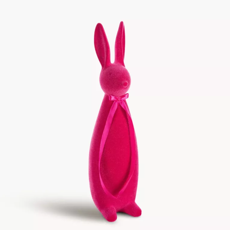 Wielkanocna figurka w kształcie zajączka o strukturalnym meszkowym wykończeniu