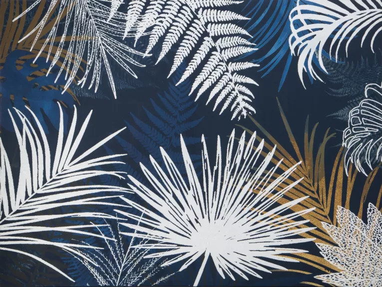 Obraz BOTANICAL nadruk w stylu botanicznym na płótnie ze złotymi elementami