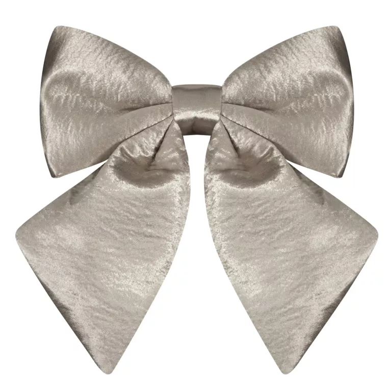 Świateczna KOKARDA z lśniącej satynowej tkaniny