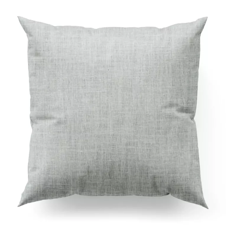 Poszewka szyta FELICITY srebrna o naturalnym splocie w melanżowych odcieniach