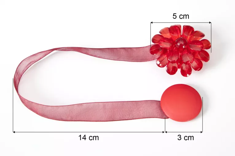 Upinacz dekoracyjny do firan i zasłon z magnesem