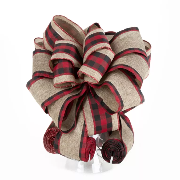 Świąteczna KOKARDA w stylu eko