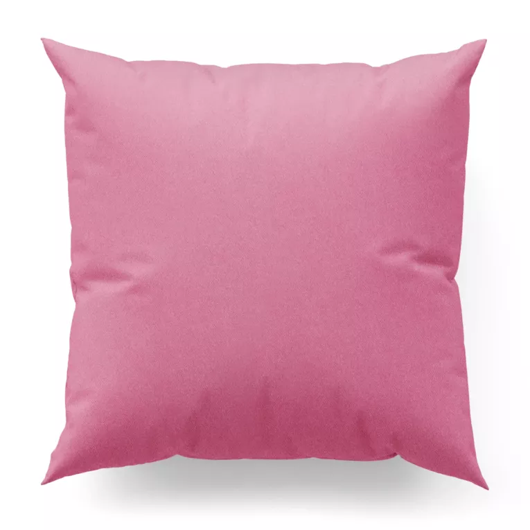Poszewka szyta różowa z gładkiej zaciemniającej tkaniny typu dimout