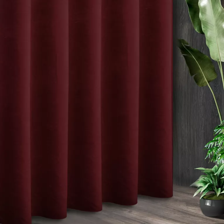 Tkanina zasłonowa ADORE gładka i miękka w dotyku o welurowej strukturze