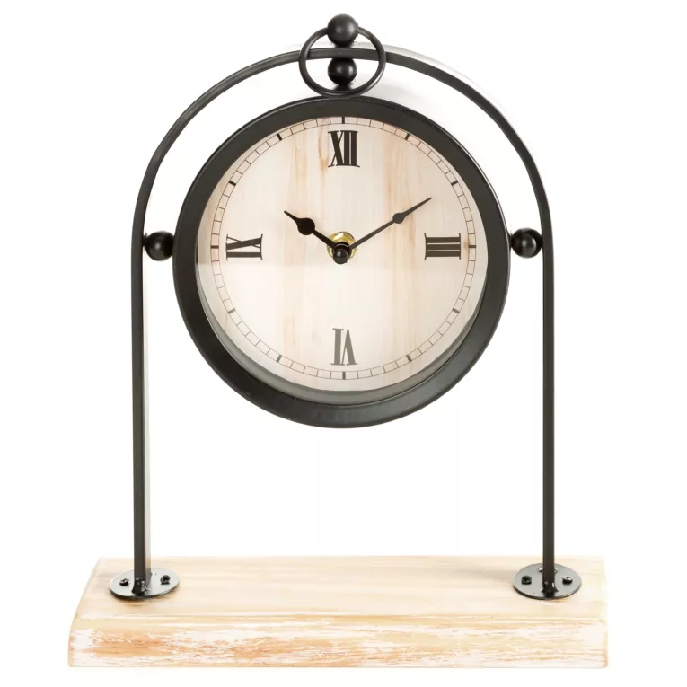 Dekoracyjny zegar stojący stołowy w stylu retro