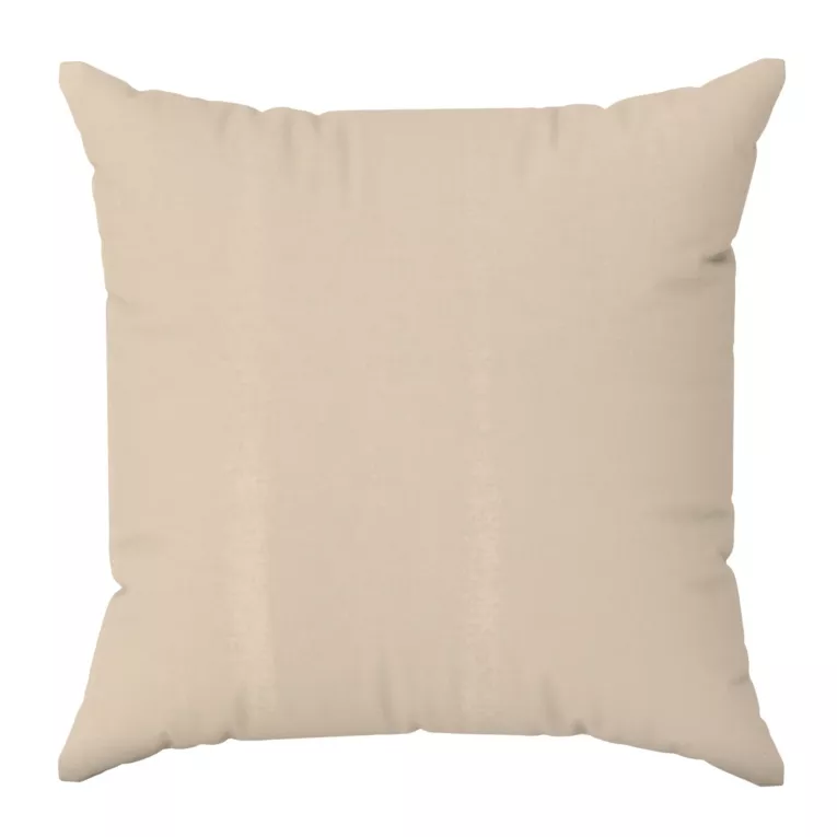 Poszewka szyta LUXOR beżowa z eleganckiej lśniącej tkaniny o drobnym splocie