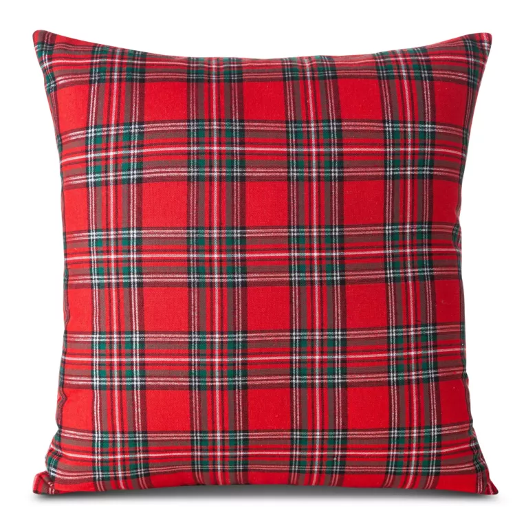 Poszewka świąteczna TAMARA w czerwoną kratę