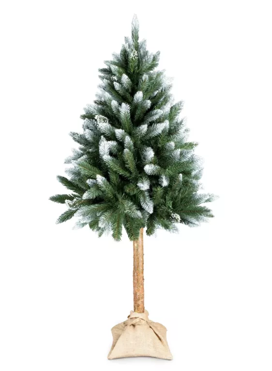 SWIERK NA PNIU - sztuczne drzewko choinkowe z oszronionymi końcówkami