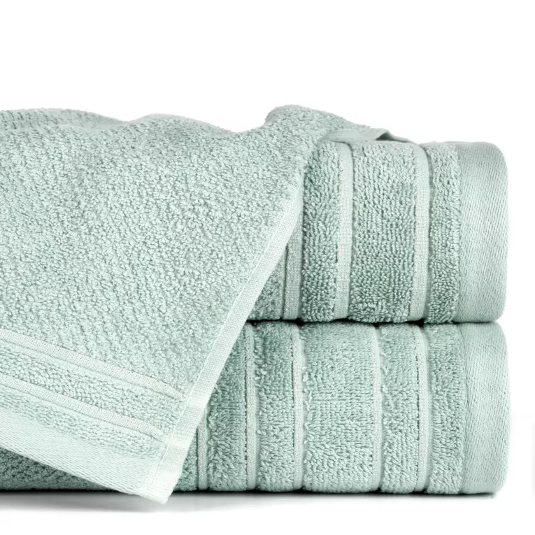 Ręcznik do rąk 30x50 cm bawełniany kolor miętowy z błyszczącą bordiurą 500 g/m2 GLORY 3