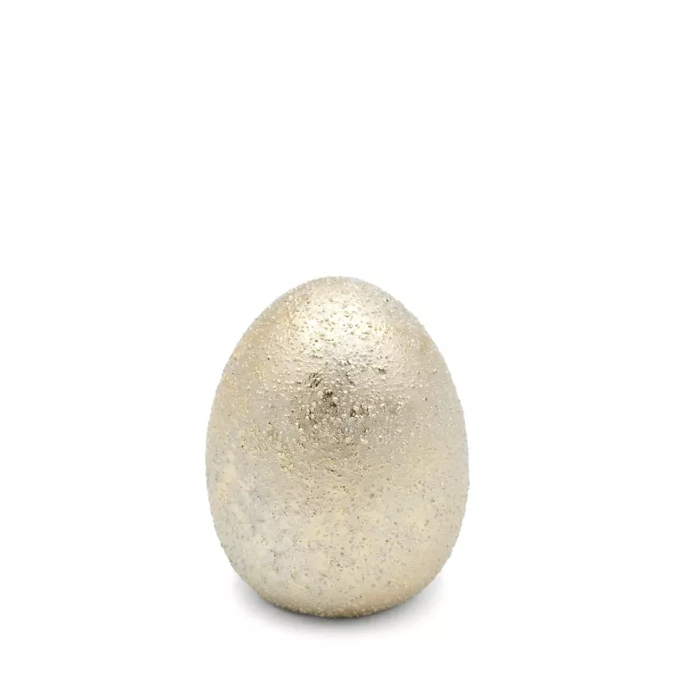 Figurka wielkanocna JAJKO z przecieranym wzorem