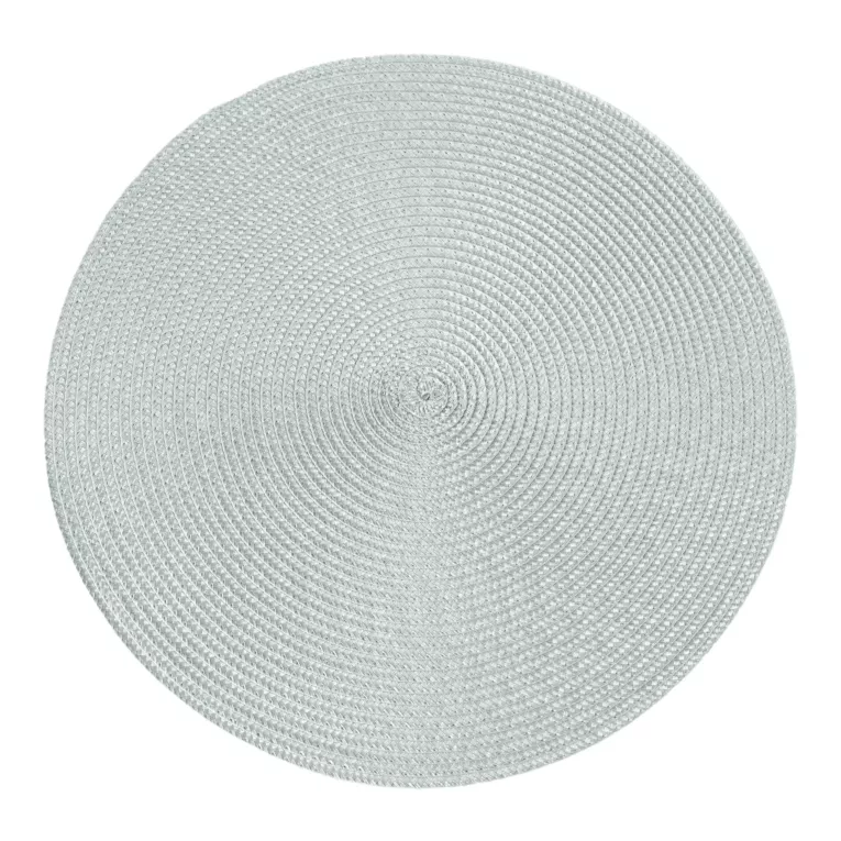 Podkładka okrągła na stół popielata średnica 38 cm JUDY pleciona
