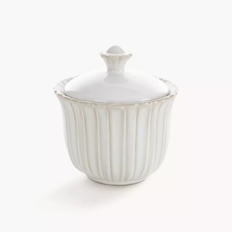 Pojemnik dekoracyjny AVRIL z przecieranym wzorem w stylu eko