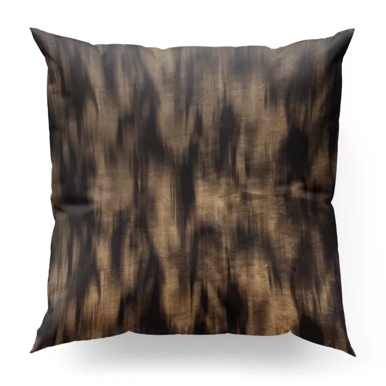 Poszewka szyta czarno złota z tkaniny satynowej z połyskliwym nadrukiem Italissima Eva Minge