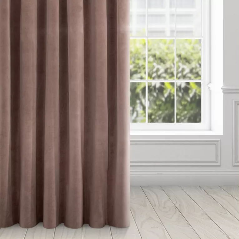 Zasłona KRISTI jednokolorowa z grubszego miękkiego welwetu o gramaturze 330 g/m2