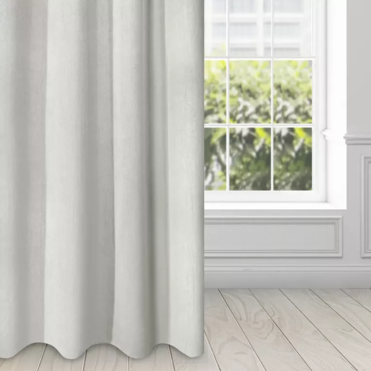 Zasłona szara zaciemniająca z efektem melanżu 135x250 cm przelotka ROSSIE