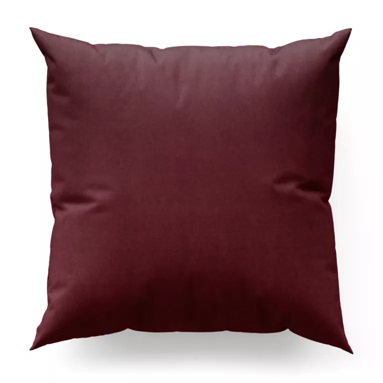 Poszewka szyta DORA - HIT burgundowa z miękkiej tkaniny o welurowej strukturze