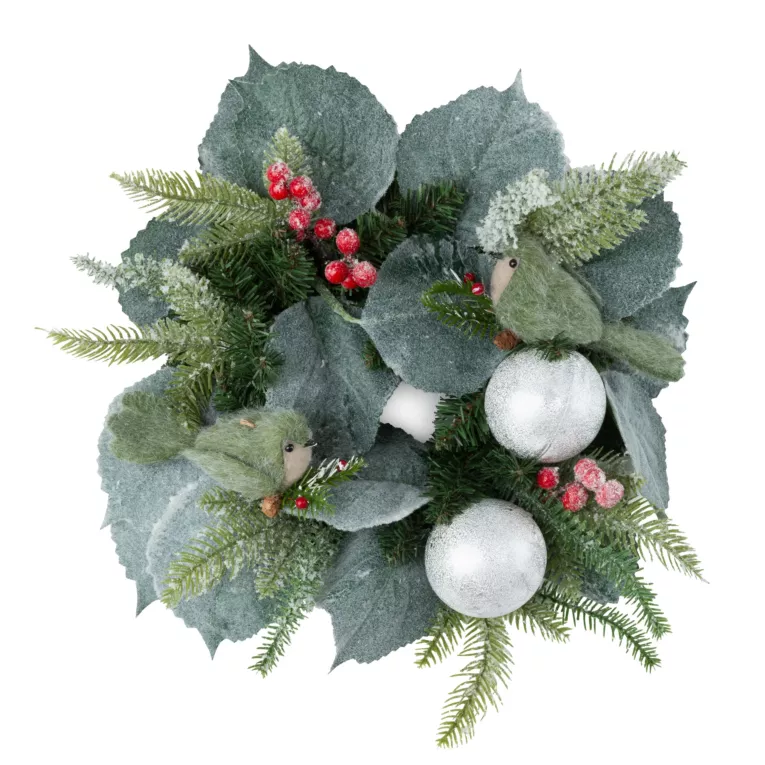 Wianek świąteczny ręcznie dekorowany NATURALNY SPOKÓJ