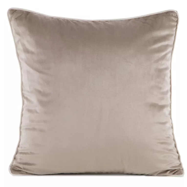 Poszewka GAJA 2 z welwetu o delikatnym połysku z ozdobną lamówką