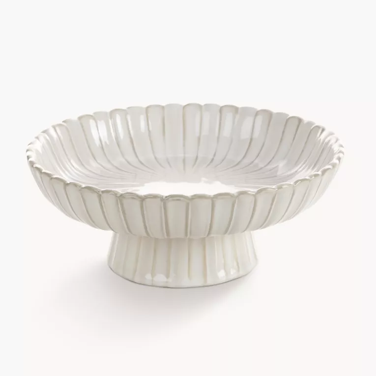 Misa dekoracyjna na stopce AVRIL z przecieranym wzorem w stylu eko