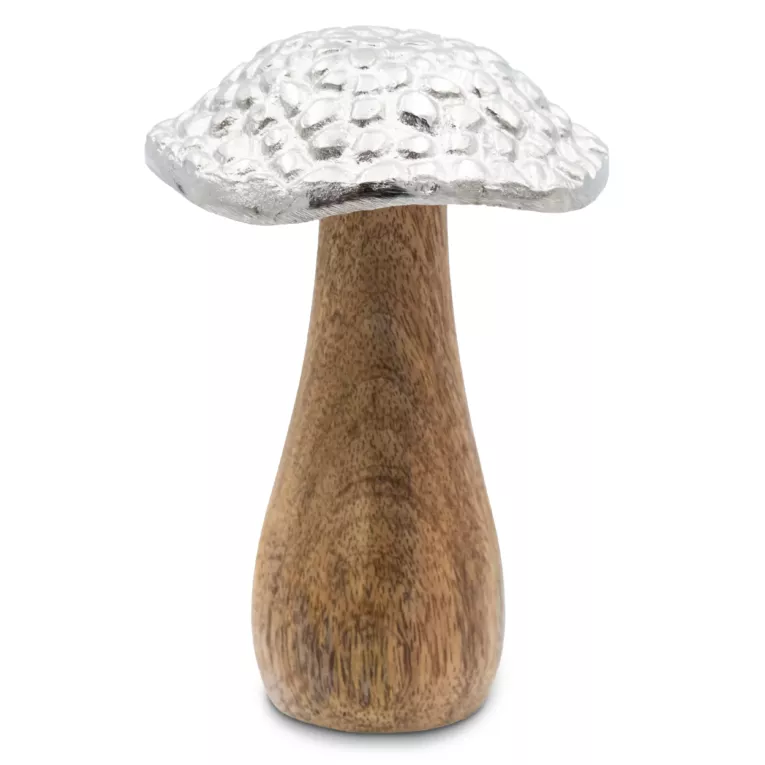 Figurka dekoracyjna w formie drewnianego grzybka