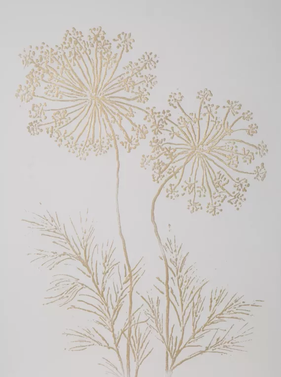 Obraz ręcznie malowany na płótnie złote zioła