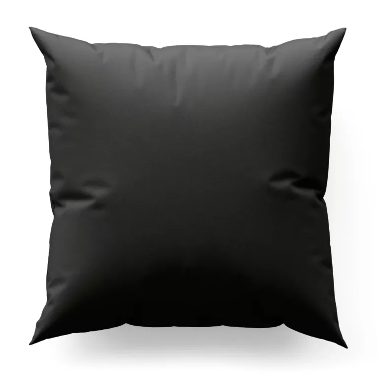 Poszewka szyta grafitowa z gładkiej tkaniny zaciemniającej typu dimout