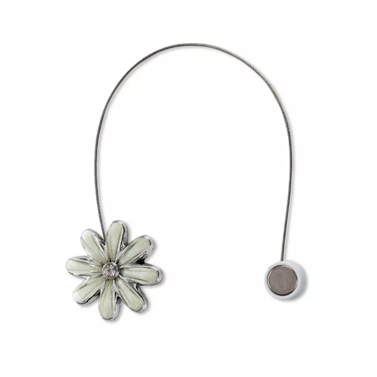 Komplet 2 szt. magnesów zdobionych kwiatem