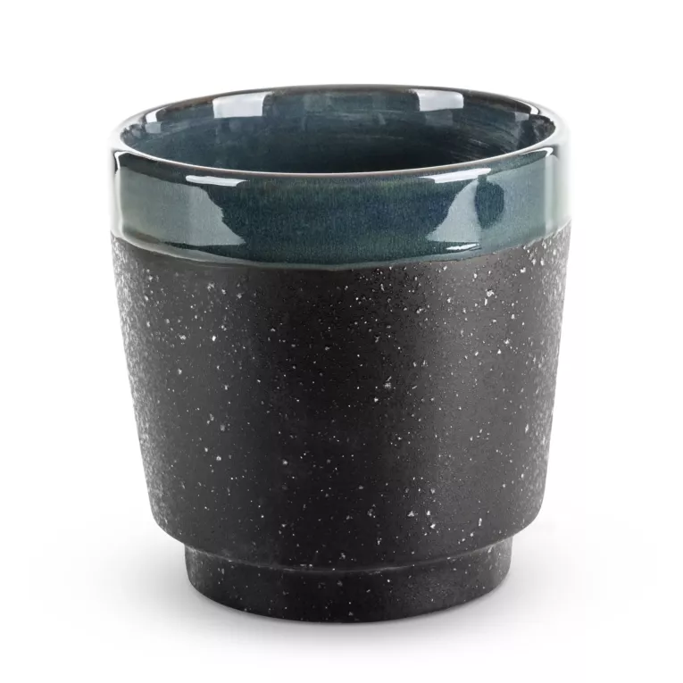 Ceramiczna osłonka na donicę HANI z chropowatą powierzchnią