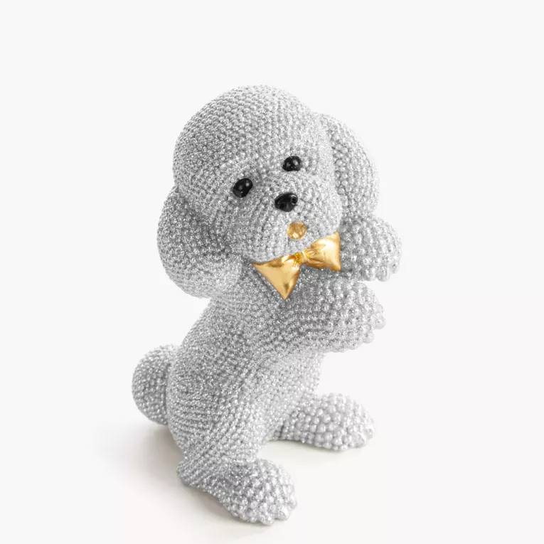 PIES - figurka dekoracyjna ELDO 1 o drobnym strukturalnym wzorze