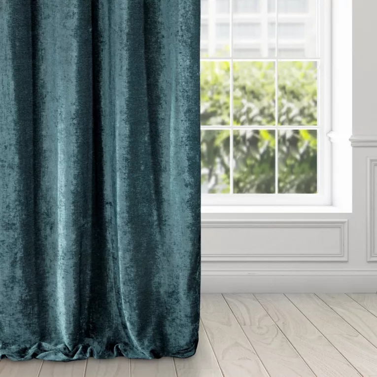 DIVA LINE Zasłona gotowa z lśniącej tkaniny szenilowej