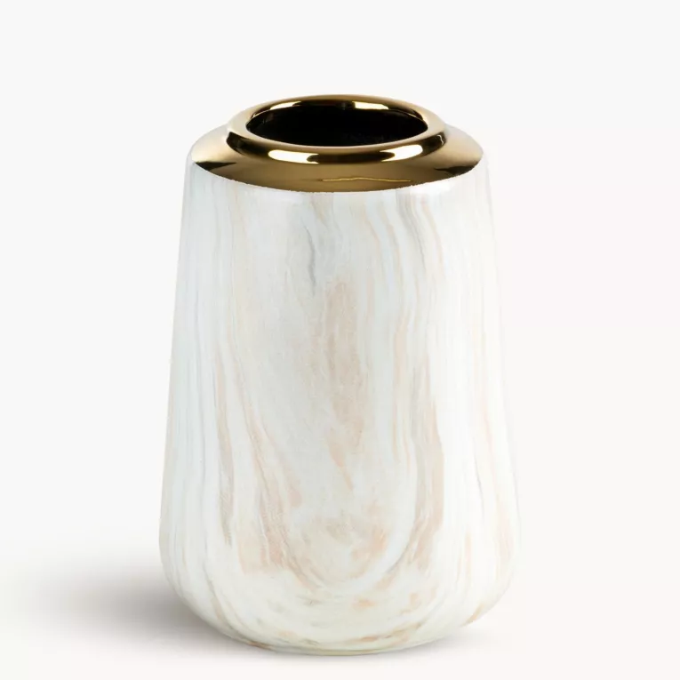 Wazon dekoracyjny ALIANA z przecieranym wzorem