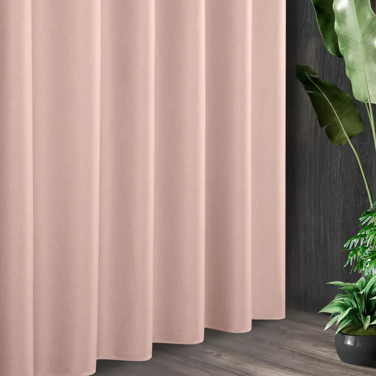 Tkanina zasłonowa błyszcząca z  drobnym strukturalnym wzorem