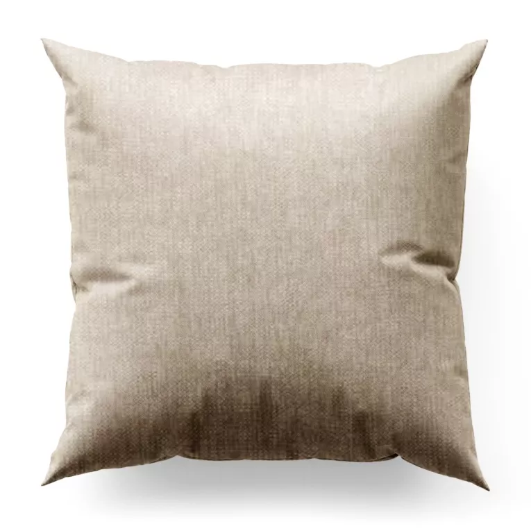 Poszewka szyta CANDY beżowa z tkaniny z strukturalnym spolotem