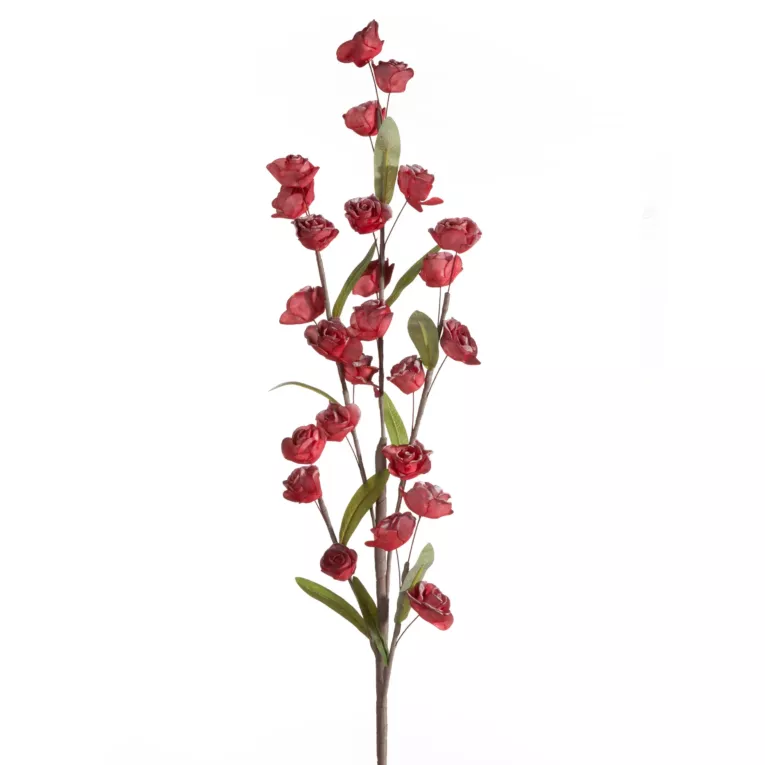 Kwiat sztuczny czerwony z plastycznej pianki foamiran 90 cm