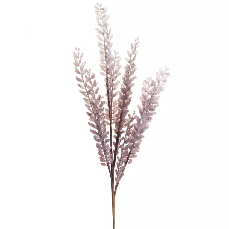 Zimowa gałązka z mrożonymi listeczkami