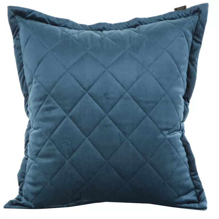 EUROFIRANY PREMIUM Poszewka KRISTIN1 z miękkiego błyszczącego welwetu przeszywana w geometryczny wzór