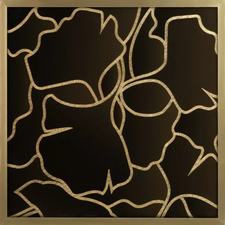 LIMITED COLLECTION Obraz ALISMA ze złotym błyszczącym nadrukiem w złotej ramie