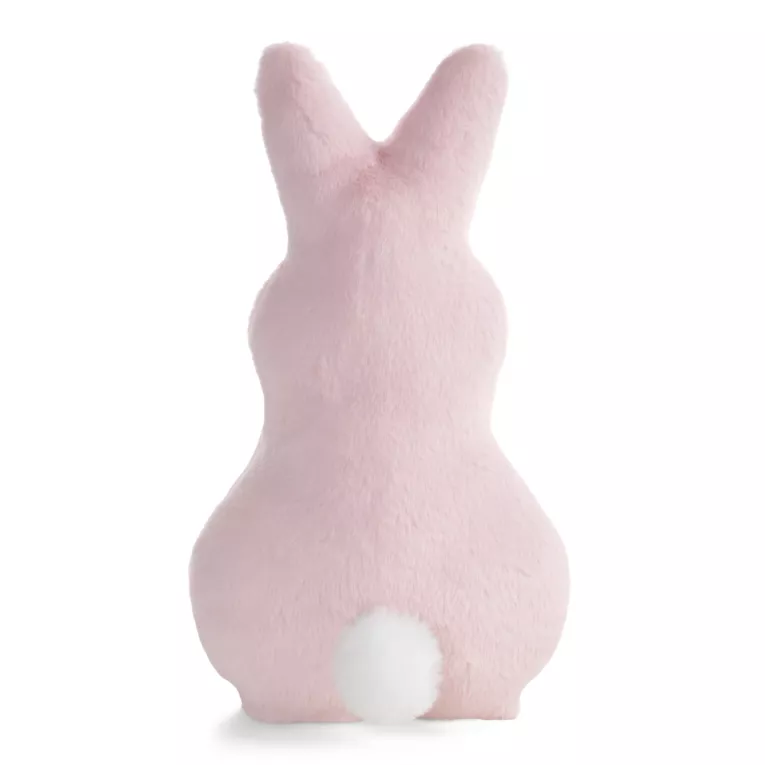 Wielkanocna poduszka w kształcie zajączka 21x41 cm jasnoróżowa WIOSNA 130