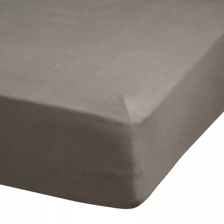 Prześcieradło jersey z gumką 140x200 cm z bawełny kolor grafitowy 140 g/m2 ADELA