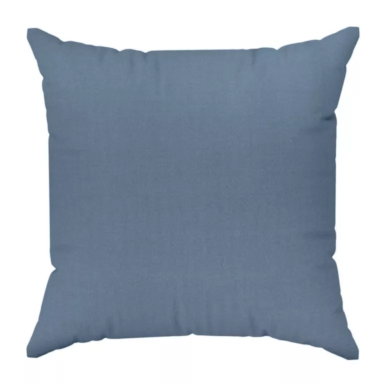 Poszewka szyta DORA - HIT niebieska z miękkiej tkaniny o welurowej strukturze