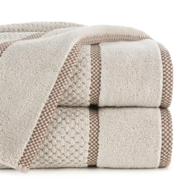 Ręcznik kąpielowy 70x140 cm bawełniany kolor beżowy 540 g/m2 CALEB