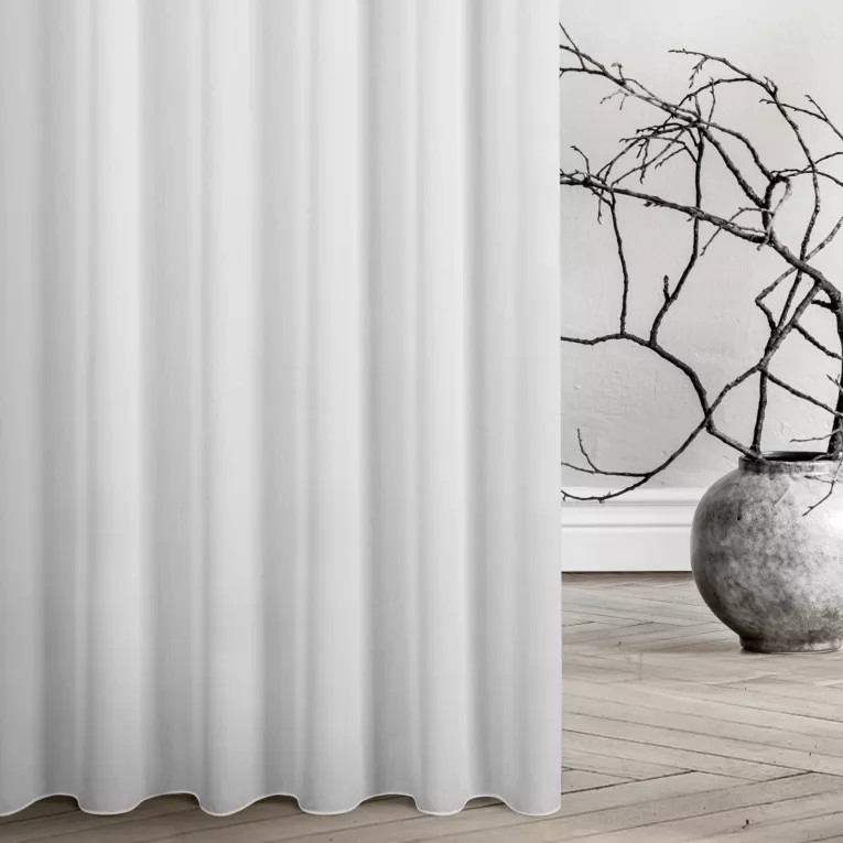 Firana szyta na taśmie 5 cm LUMIERE naturalna Z MATOWEJ, MIĘKKIEJ TKANINY O GĘSTYM SPLOCIE